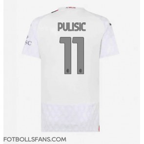 AC Milan Christian Pulisic #11 Replika Bortatröja Damer 2023-24 Kortärmad